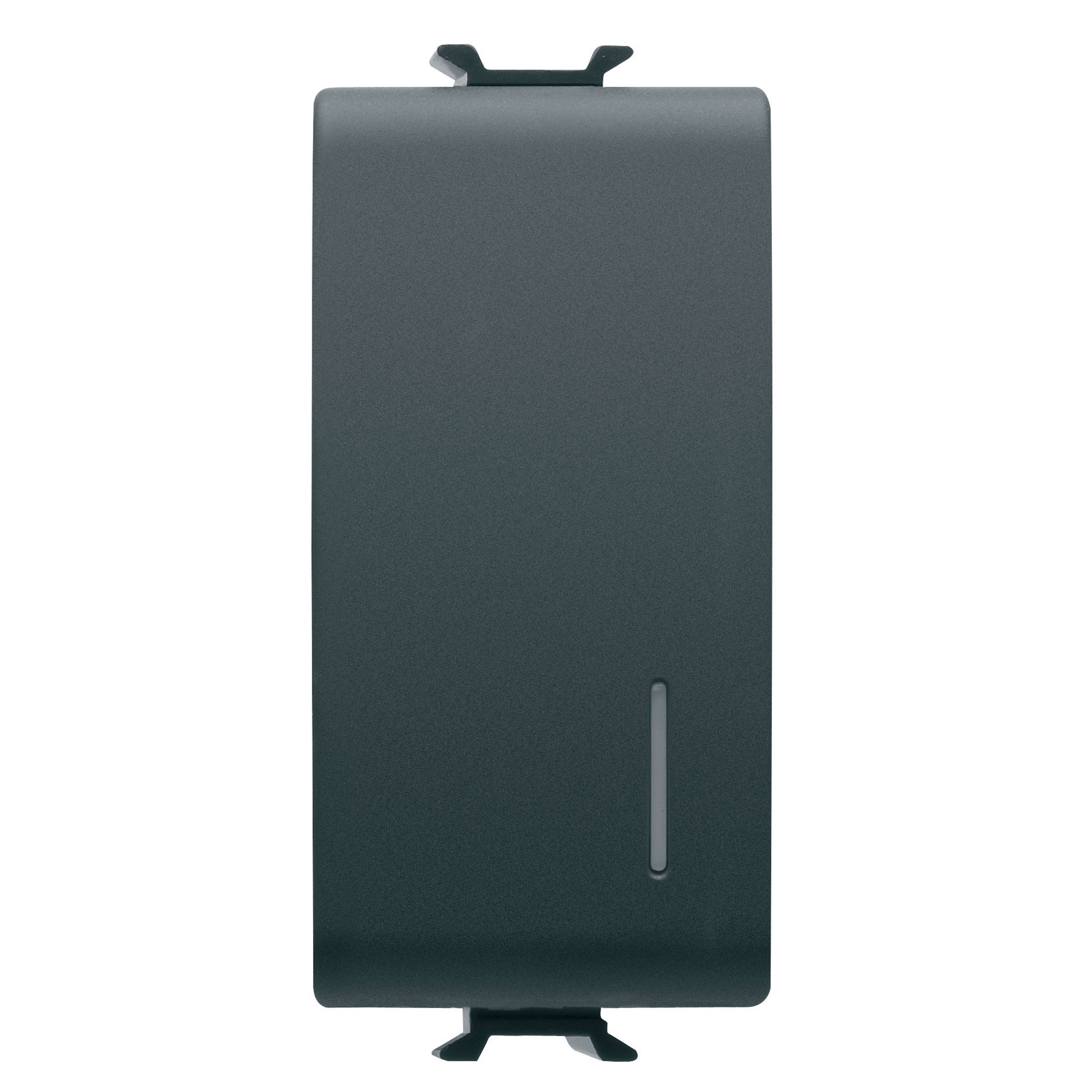GEWISS - PULSANTE ELETTRONICO SOFT-CLICK - LUMINOSO - CON DIFFUSORE - PER RELE' E DIMMER 1P NA 4A - 230V ac 50/60Hz - 1 MODULO - NERO SATINATO CHORUSMART