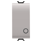 GEWISS - PULSANTE BIPOLARE 250V ac - NA 16A - TASTO NEUTRO - SIMBOLO 0 - 1 MODULO - NATURAL BEIGE SATINATO - CHORUSMART