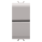 GEWISS - PULSANTE UNIPOLARE 250V ac - NA+NA 16A - DOPPIO - 1 MODULO - NATURAL BEIGE SATINATO - CHORUSMART