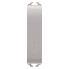 GEWISS - PULSANTE UNIPOLARE 250V ac - NA 10A ILLUMINABILE - CON DIFFUSORE - 1/2 MODULO - NATURAL BEIGE SATINATO - CHORUSMART