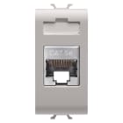 GEWISS - PRESA RJ45 - CATEGORIA 5e - FTP - 1 MODULO - CHORUSMART NATURAL BEIGE SATINATO