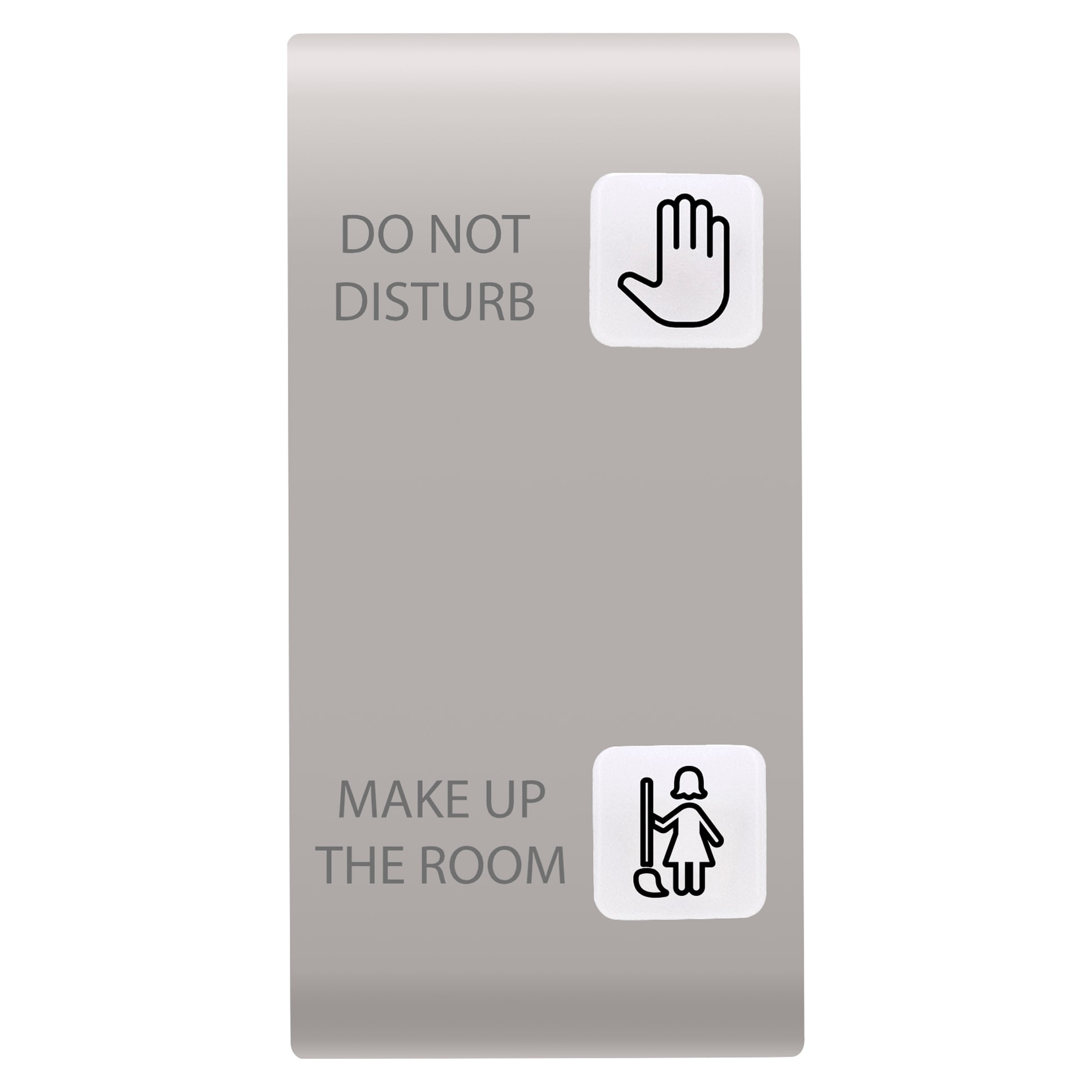 GEWISS - TASTO INTERCAMBIABILE PER PULSANTIERA - SOLUZIONE PER HOTEL - 2 LENTI - DND+MUR - 1 MODULO - NATURAL BEIGE - CHORUSMART