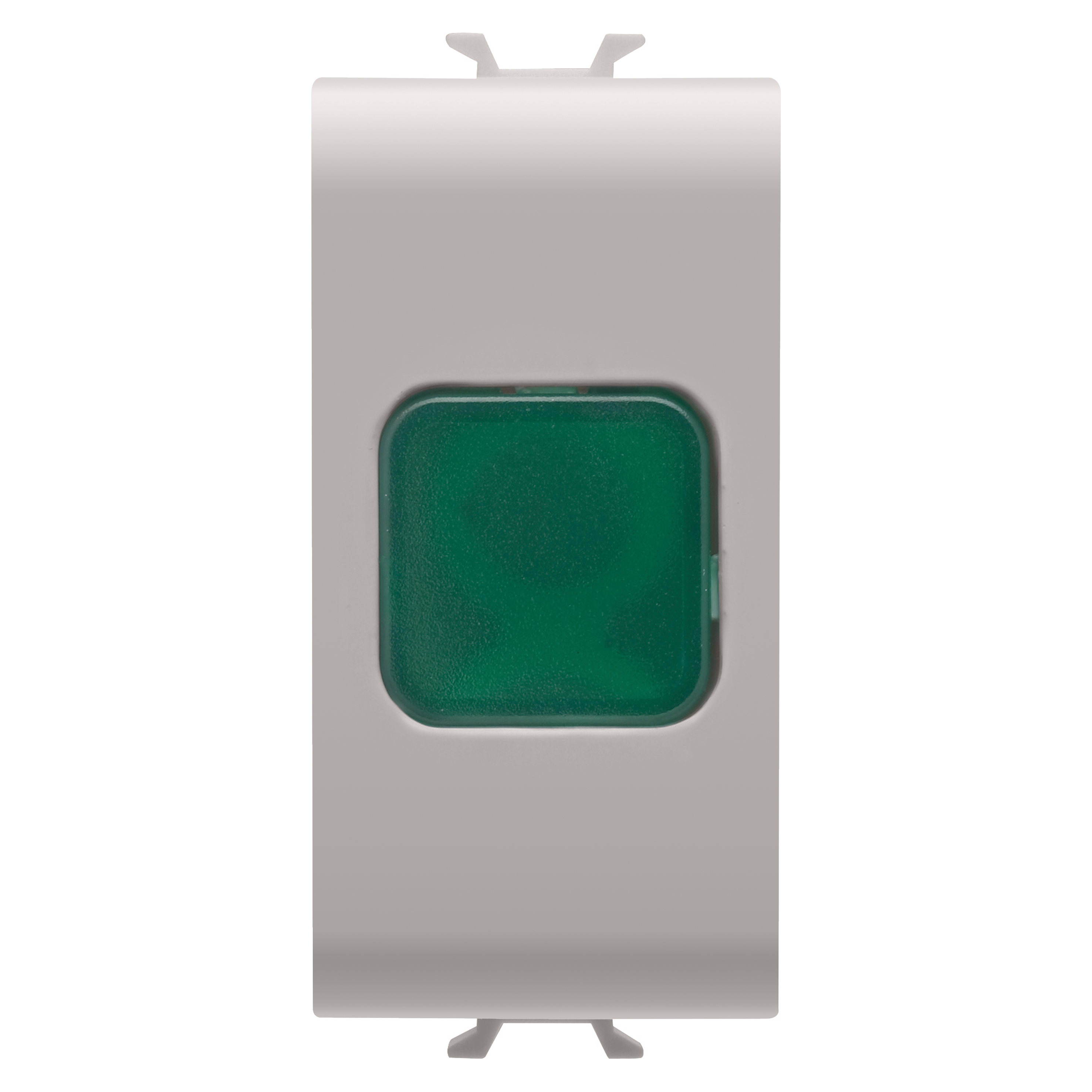 GEWISS - SPIA DI SEGNALAZIONE SINGOLA - VERDE - 1 MODULO - NATURAL BEIGE SATINATO - CHORUSMART
