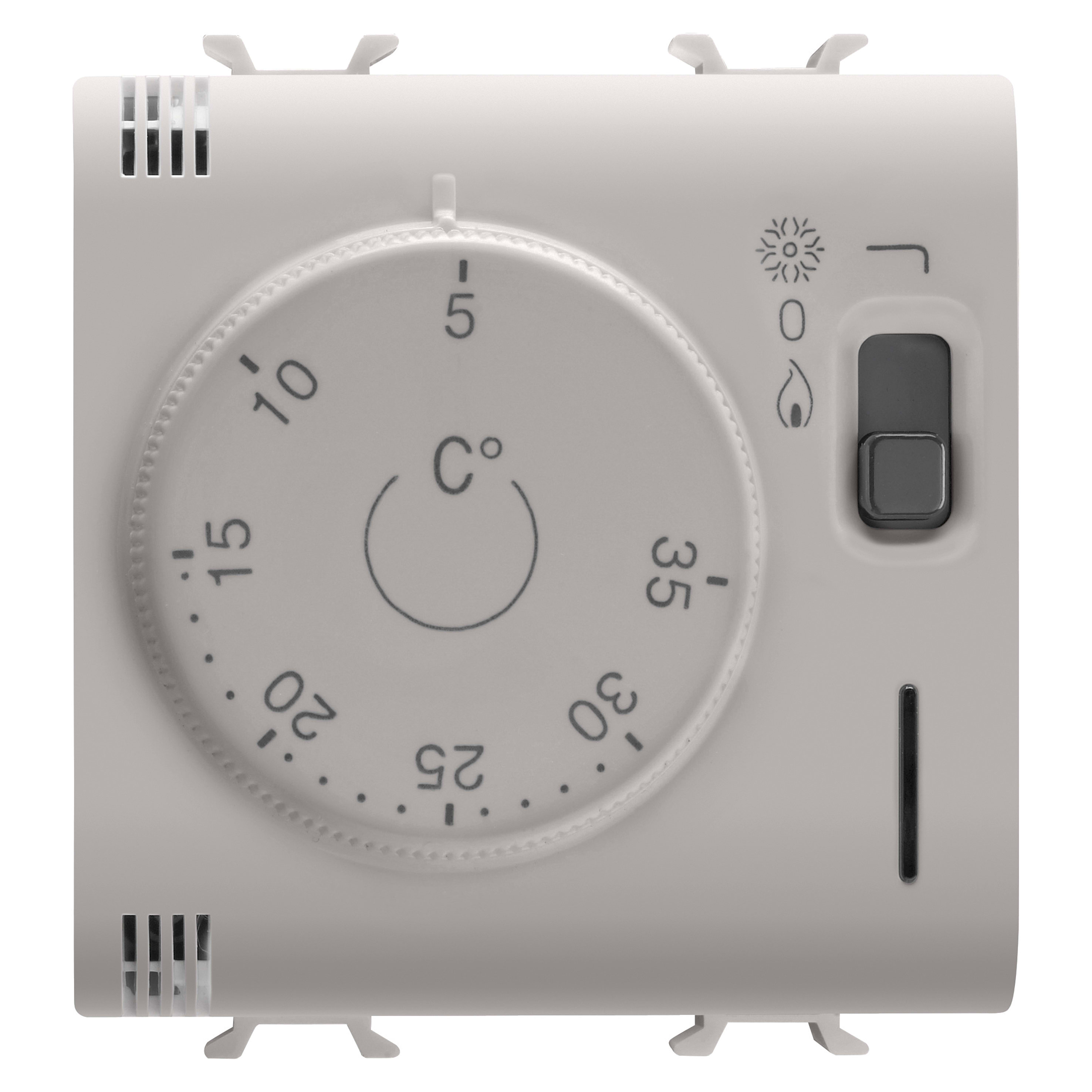 GEWISS - TERMOSTATO - 230V ac 50/60Hz - 2 MODULI - NATURAL BEIGE SATINATO - CHORUSMART