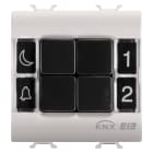 GEWISS - PULSANTIERA - KNX - 4 CANALI - 2 MODULI - NATURAL BEIGE - CHORUSMART