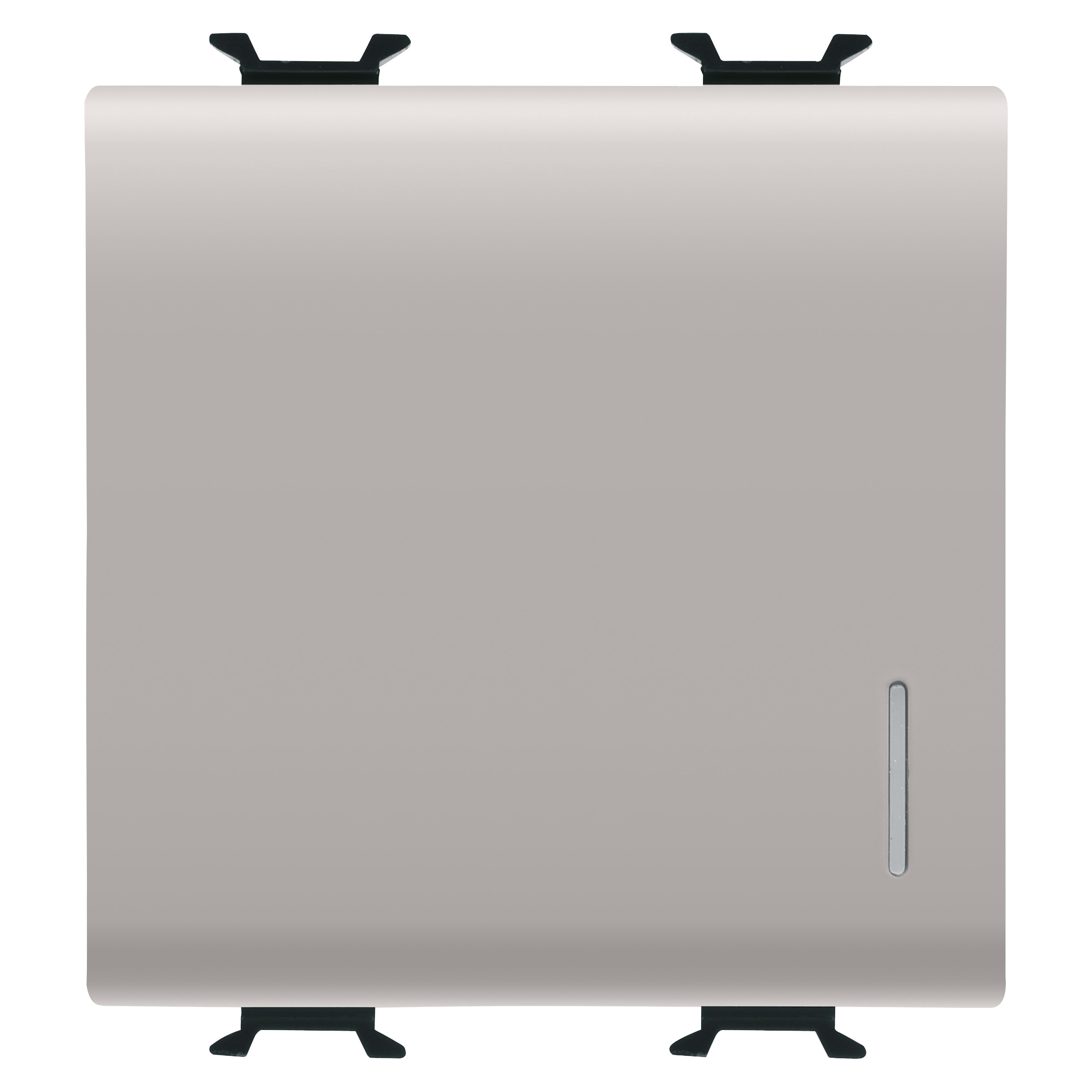 GEWISS - PULSANTE SOFT-CLICK - LUMINOSO - CON DIFFUSORE - PER INTERFACCE CONTATTI BUS - 1P NA PRIVO DI POTEN. - 2 MODULI - NATURAL BEIGE SATINATO - CHORUSMART