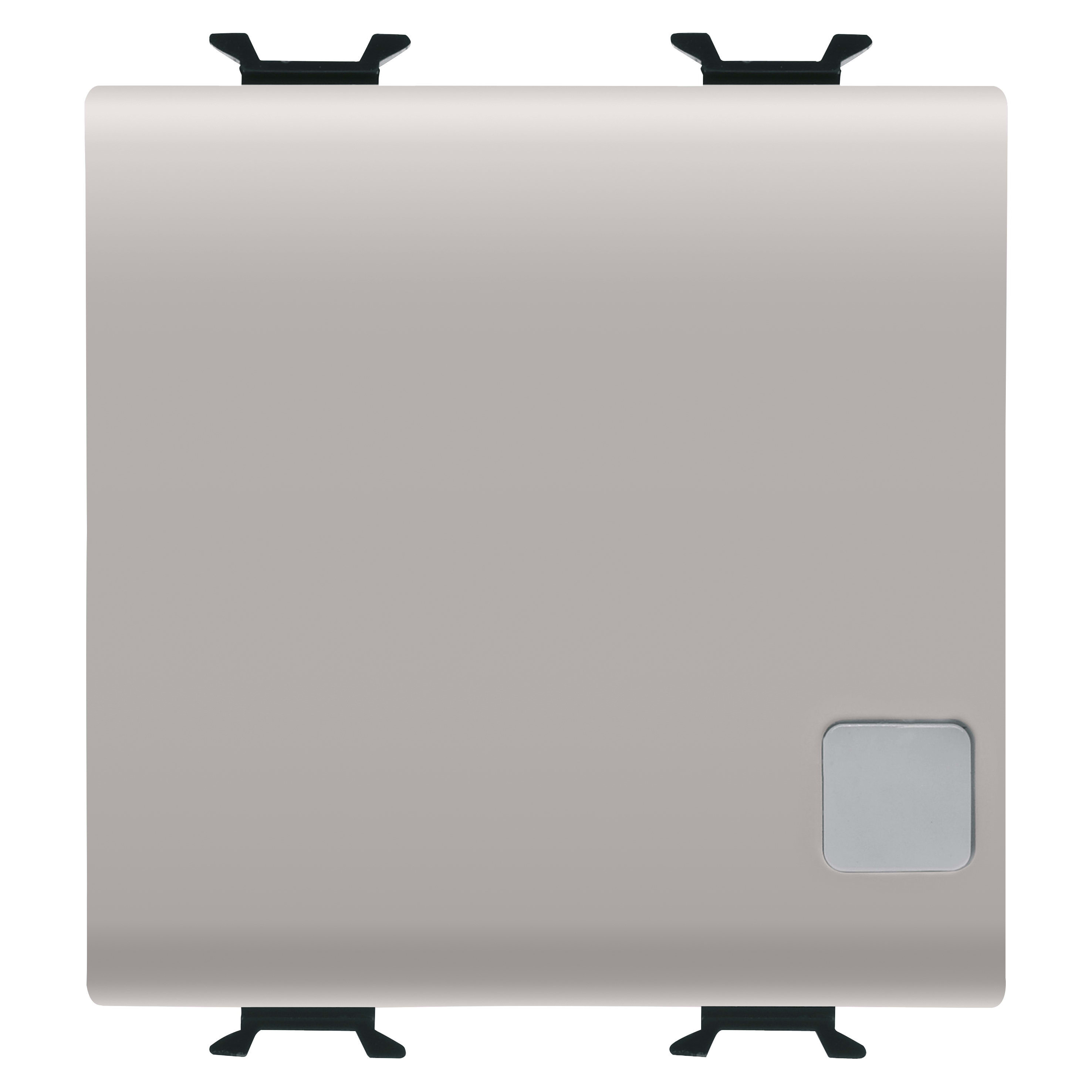 GEWISS - PULSANTE SOFT-CLICK - LUMINOSO - CON LENTE NEUTRA SOST. - PER INTERF.CONT. BUS - 1P NA PRIVO DI POT. - 2 MODULI - NATURAL BEIGE SATINATO - CHORUSMART