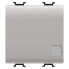GEWISS - PULSANTE SOFT-CLICK - LUMINOSO - CON LENTE NEUTRA SOST. - PER INTERF.CONT. BUS - 1P NA PRIVO DI POT. - 2 MODULI - NATURAL BEIGE SATINATO - CHORUSMART