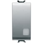 GEWISS - INTERRUTTORE UNIPOLARE 250V ac - 16AX ILLUMINABILE - CON LENTE NEUTRA SOSTITUIBILE - 1 MODULO - TITANIO - CHORUSMART