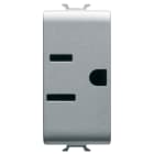 GEWISS - PRESA STANDARD USA 250/125V ac - 2P+T 15A - 1 MODULO - TITANIO - CHORUSMART