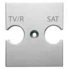 GEWISS - SUPPORTO UNIVERSALE - PRESE COMBINATE TV/R-SAT - TITANIO - CHORUSMART