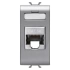 GEWISS - PRESA RJ45 - CATEGORIA 5e - FTP - 1 MODULO  CHORUSMART -  TITANIO