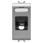 GEWISS - PRESA RJ45 - CATEGORIA 6 - UTP - 1 MODULO  CHORUSMART - TITANIO