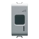 GEWISS - REGOLATORE ELETTRONICO - A PULSANTE - 230V ac 50/60Hz - RESISTIVO 60-500W / INDUTTIVO 60-500VA - 1 MODULO - TITANIO - CHORUSMART