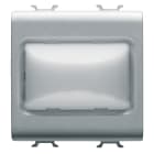 GEWISS - SPIA SPORGENTE - 12V ac/dc / 230V ac 50/60 Hz - OPALE - 2 MODULI - TITANIO - CHORUSMART