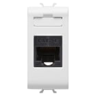 GEWISS - PRESA RJ45 - CATEGORIA 5e - UTP - 1 MODULO - CHORUSMART BIANCO SATINATO