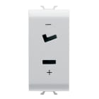 GEWISS - PRESA SELV - 2P 6A 24V POLARIZZATA - 1 MODULO - BIANCO SATINATO - CHORUSMART