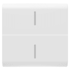 GEWISS - TASTO INTERCAMBIABILE PER COMANDI ASSIALI - CON 2 DIFFUSORI - 2 MODULI - BIANCO SATINATO - CHORUSMART