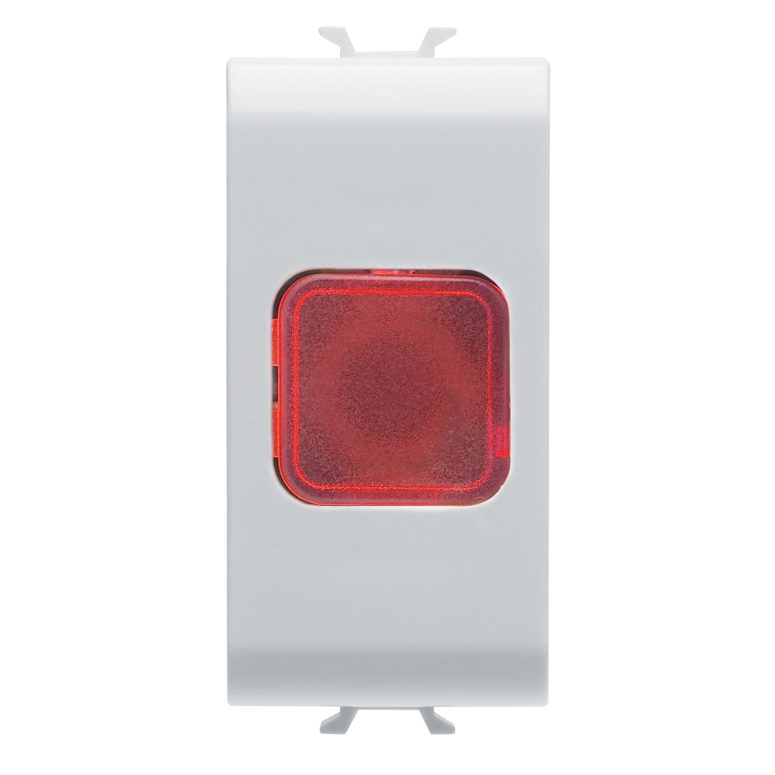 GEWISS - SPIA DI SEGNALAZIONE SINGOLA - ROSSO - 1 MODULO - BIANCO SATINATO - CHORUSMART