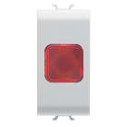 GEWISS - SPIA DI SEGNALAZIONE SINGOLA - ROSSO - 1 MODULO - BIANCO SATINATO - CHORUSMART