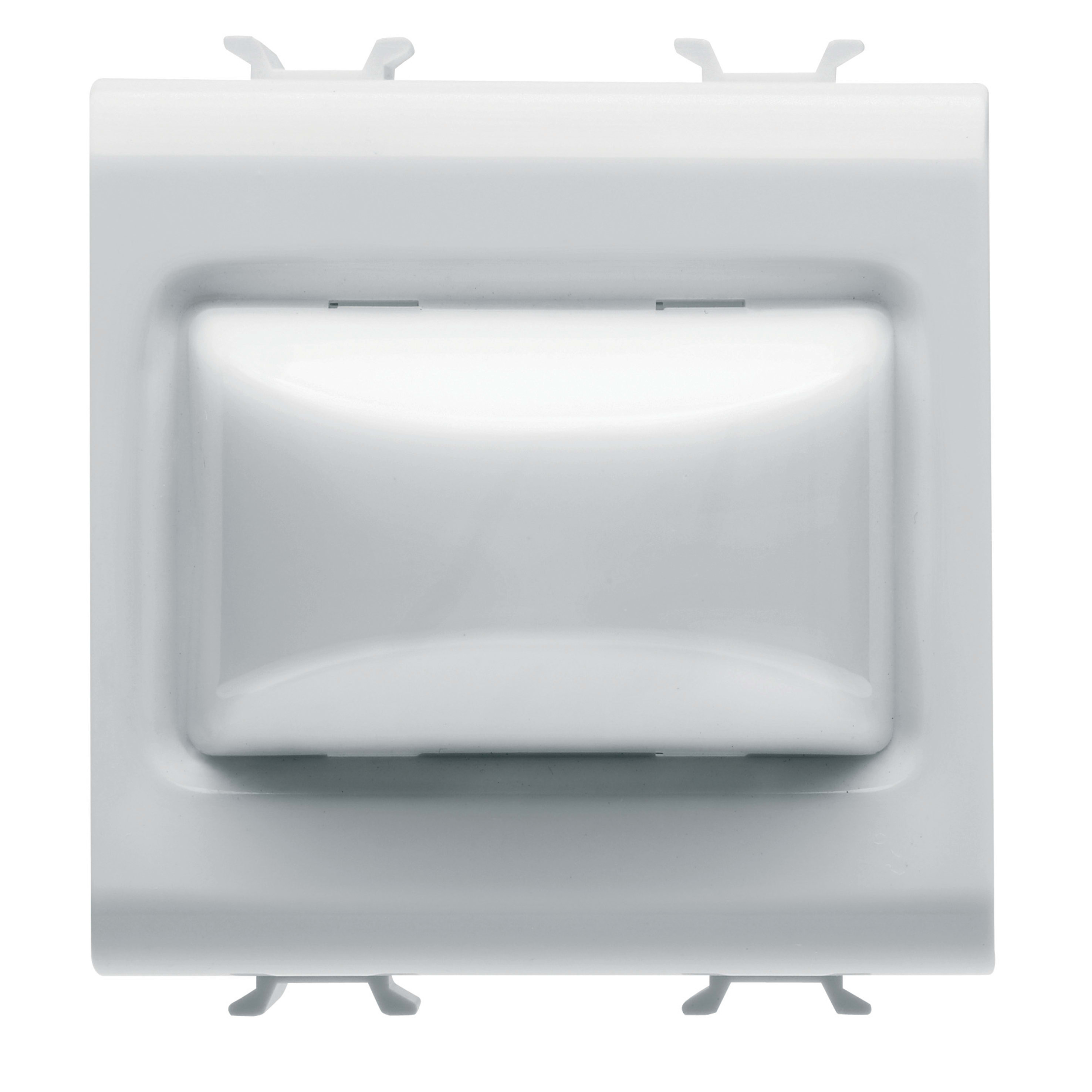 GEWISS - SPIA SPORGENTE - 12V ac/dc / 230V ac 50/60 Hz - OPALE - 2 MODULI - BIANCO SATINATO - CHORUSMART