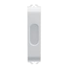 GEWISS - SPIA DI SEGNALAZIONE SINGOLA - OPALE - 1/2 MODULO - BIANCO SATINATO - CHORUSMART