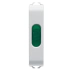 GEWISS - SPIA DI SEGNALAZIONE SINGOLA - VERDE - 1/2 MODULO - BIANCO SATINATO - CHORUSMART