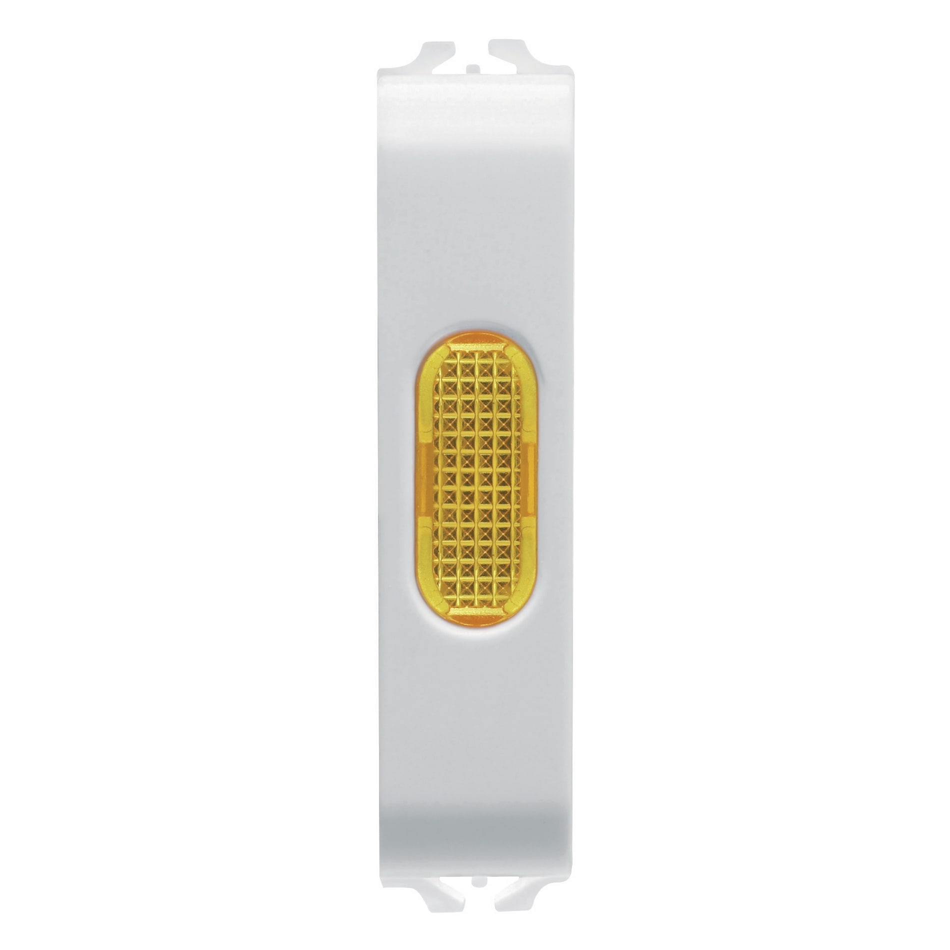 GEWISS - SPIA DI SEGNALAZIONE SINGOLA - AMBRA - 1/2 MODULO - BIANCO SATINATO - CHORUSMART