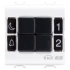 GEWISS - PULSANTIERA - KNX - 4 CANALI - 2 MODULI - BIANCO SATINATO - CHORUSMART