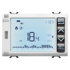 GEWISS - CRONOTERMOSTATO PROGRAMMATORE CON GESTIONE UMIDITÀ - KNX - 3 MODULI - BIANCO SATINATO - CHORUSMART