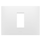 GEWISS - PLACCA EGO - IN TECNOPOLIMERO - 1 POSTO - BIANCO SATINATO - CHORUSMART