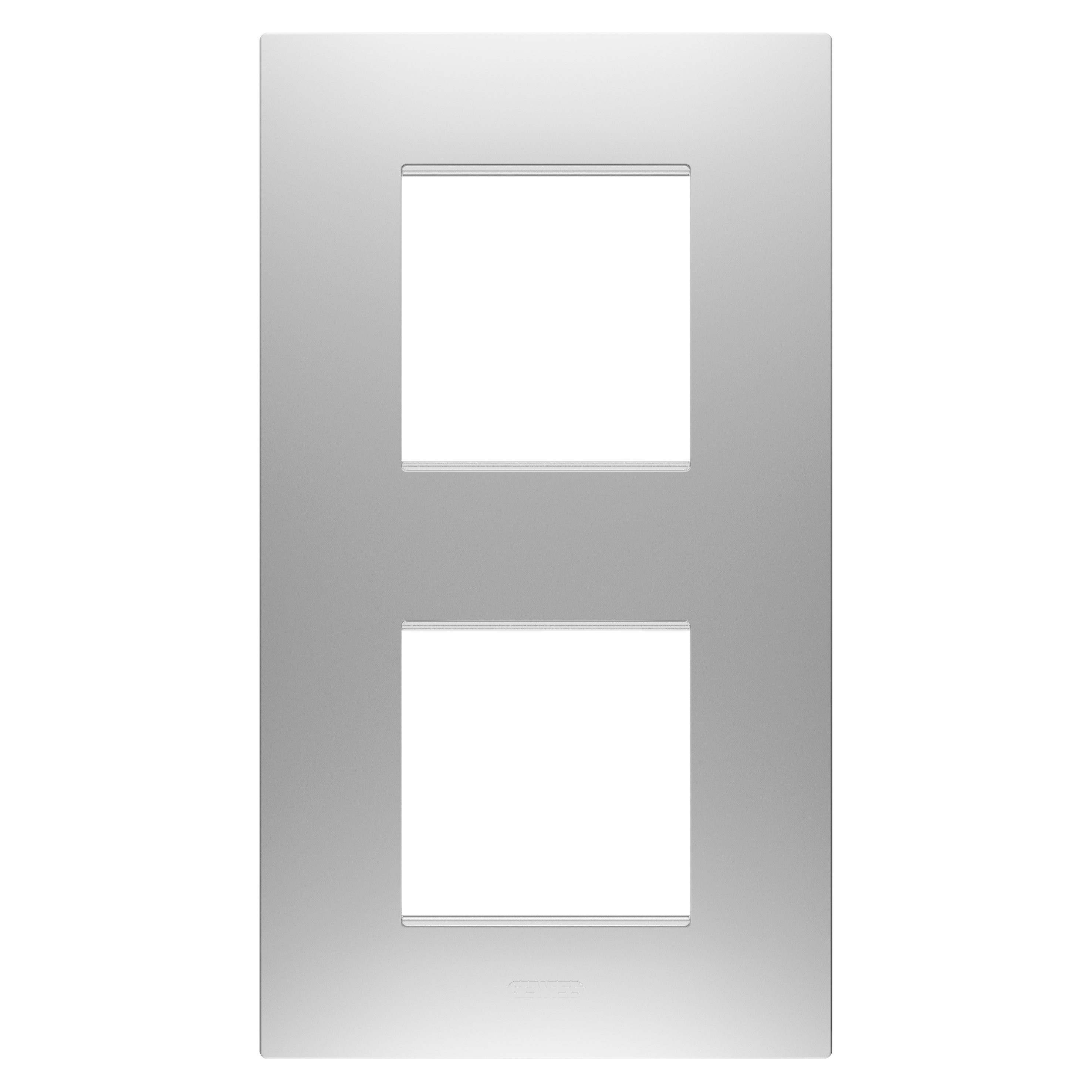 GEWISS - PLACCA EGO INTERNATIONAL - IN TECNOPOLIMERO VERNICIATO - 2+2 POSTI VERTICALE - MAGNETIC GRAY - CHORUSMART