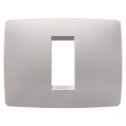 GEWISS - PLACCA ONE - IN TECNOPOLIMERO VERNICIATO - 1 POSTO - NATURAL BEIGE - CHORUSMART
