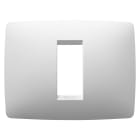 GEWISS - PLACCA ONE - IN TECNOPOLIMERO VERNICIATO - 1 POSTO - BIANCO SATINATO - CHORUSMART
