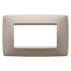 GEWISS - PLACCA ONE - IN TECNOPOLIMERO - 4 POSTI - CANAPA - CHORUSMART