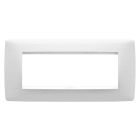 GEWISS - PLACCA ONE - IN TECNOPOLIMERO - 6 POSTI - BIANCO - CHORUSMART