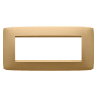 GEWISS - PLACCA ONE - IN TECNOPOLIMERO VERNICIATO - 6 POSTI - ORO - CHORUSMART
