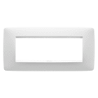 GEWISS - PLACCA ONE - IN TECNOPOLIMERO VERNICIATO - 6 POSTI - BIANCO SATINATO - CHORUSMART
