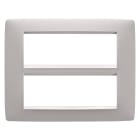 GEWISS - PLACCA ONE - IN TECNOPOLIMERO VERNICIATO - 12 POSTI - NATURAL BEIGE - CHORUSMART