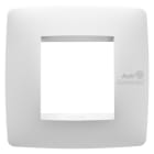 GEWISS - PLACCA ONE INTERNATIONAL - IN TECNOPOLIMERO - 2 POSTI - BIANCO - ANTIBATTERICO - CHORUSMART