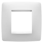 GEWISS - PLACCA ONE INTERNATIONAL - IN TECNOPOLIMERO VERNICIATO - 2 POSTI - BIANCO SATINATO - CHORUSMART