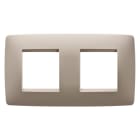 GEWISS - PLACCA ONE INTERNATIONAL - IN TECNOPOLIMERO - 2+2 POSTI ORIZZONTALE - CANAPA - CHORUSMART