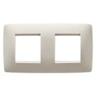 GEWISS - PLACCA ONE INTERNATIONAL - IN TECNOPOLIMERO - 2+2 POSTI ORIZZONTALE - AVORIO - CHORUSMART