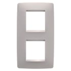 GEWISS - PLACCA ONE INTERNATIONAL - IN TECNOPOLIMERO VERNICIATO - 2+2 POSTI VERTICALE - NATURAL BEIGE - CHORUSMART