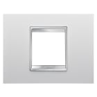GEWISS - PLACCA LUX - IN TECNOPOLIMERO - 2 POSTI - BIANCO - CHORUSMART