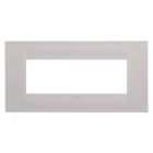 GEWISS - PLACCA GEO - IN TECNOPOLIMERO VERNICIATO - 6 POSTI - NATURAL BEIGE - CHORUSMART