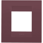 GEWISS - PLACCA GEO INTERNATIONAL - IN TECNOPOLIMERO VERNICIATO - 2 POSTI - TUSCAN RED - CHORUSMART