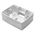 GEWISS - SCATOLA DA PARETE - PER PLACCHE ONE - STANDARD ITALIANO 3 POSTI - NERO - CHORUSMART