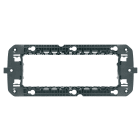 GEWISS - SUPPORTO STANDARD FRANCESE - 6 POSTI A VITE - INTERASSE ORIZZONTALE 2X57mm - CHORUSMART