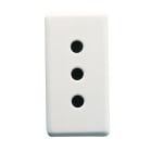 GEWISS - PRESA STANDARD ITALIANO 250V ac - 2P+T 10A -P11 - 1 MODULO - SYSTEM WHITE